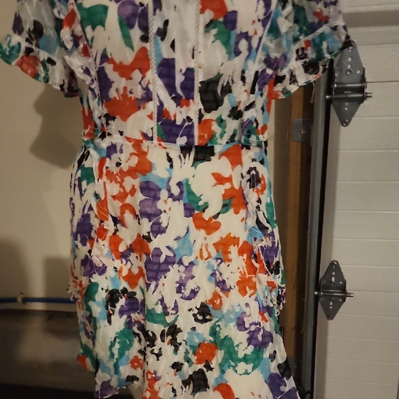 Tanya Taylor Rhett Silk Floral Mini Dress Size 8 - Picture 7 of 10